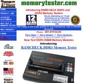 Tablet Screenshot of memorytester.com